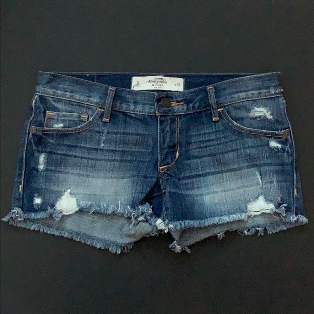 Abercrombie & Fitch Distressed Jean Shorts